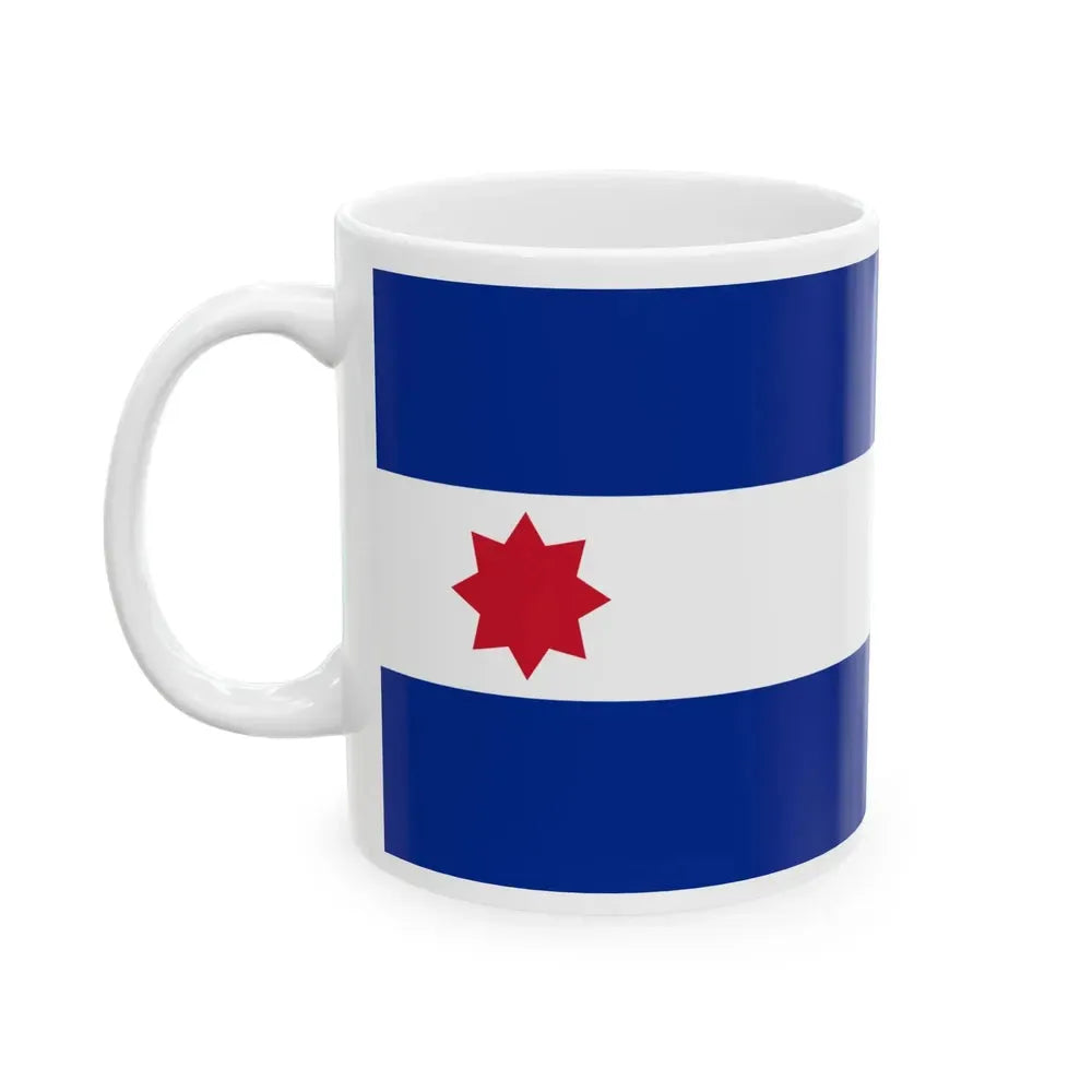 Conspiracy of La Mina de la Rosa Cuban Flag red 8 star variant (Cuba) White Coffee Mug - Go Mug Yourself