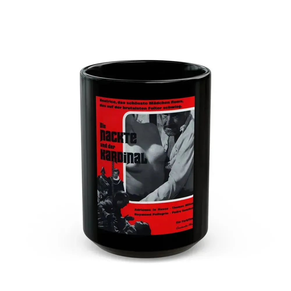 CONSPIRACY OF TORTURE 1969 Movie Poster - Black Coffee Mug 15oz - Go Mug Yourself
