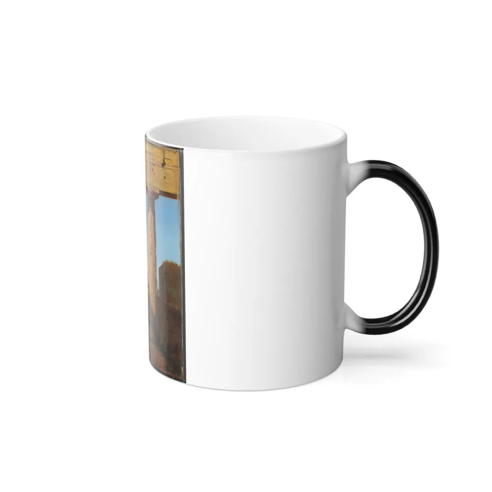 Constantin Hansen (1804-1880) Columns Of The Temple Of Neptune At Paestum - 1838 - Color Changing Mug 11oz-Go Mug Yourself