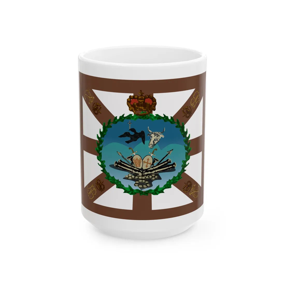 Constantine Ypsilantis banner (Oman) White Coffee Mug 15oz - Go Mug Yourself