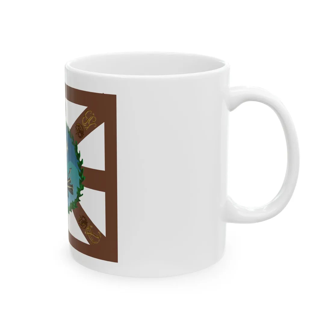 Constantine Ypsilantis banner (Oman) White Coffee Mug - Go Mug Yourself
