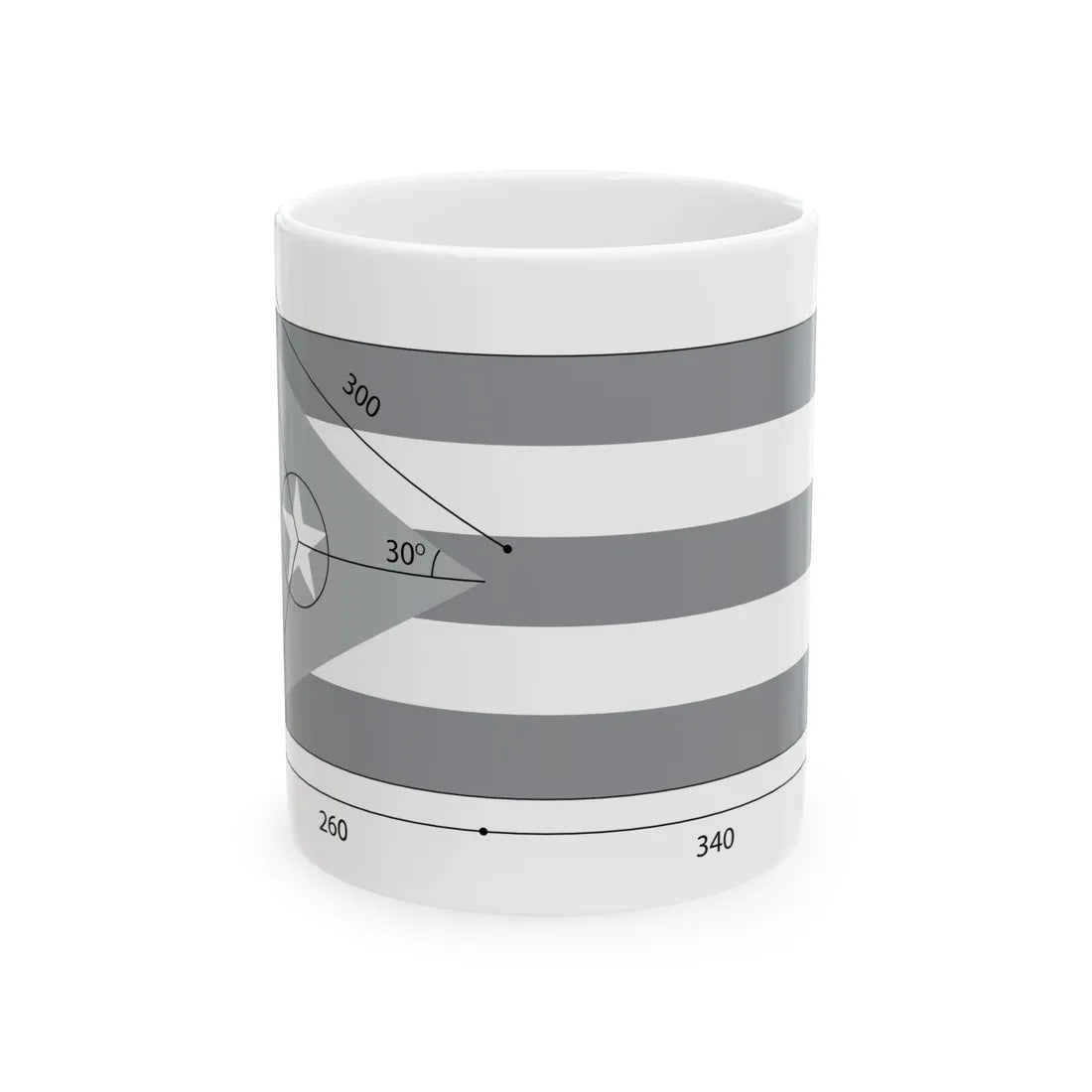 Construction du drapeau cubain (Cuba) White Coffee Mug 11oz - Go Mug Yourself