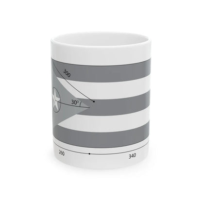 Construction du drapeau cubain (Cuba) White Coffee Mug 11oz - Go Mug Yourself