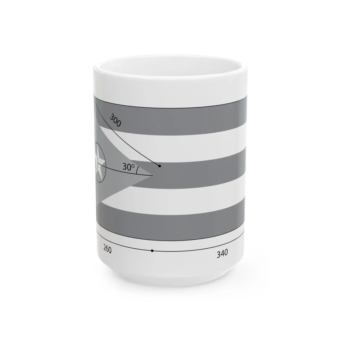 Construction du drapeau cubain (Cuba) White Coffee Mug 15oz - Go Mug Yourself