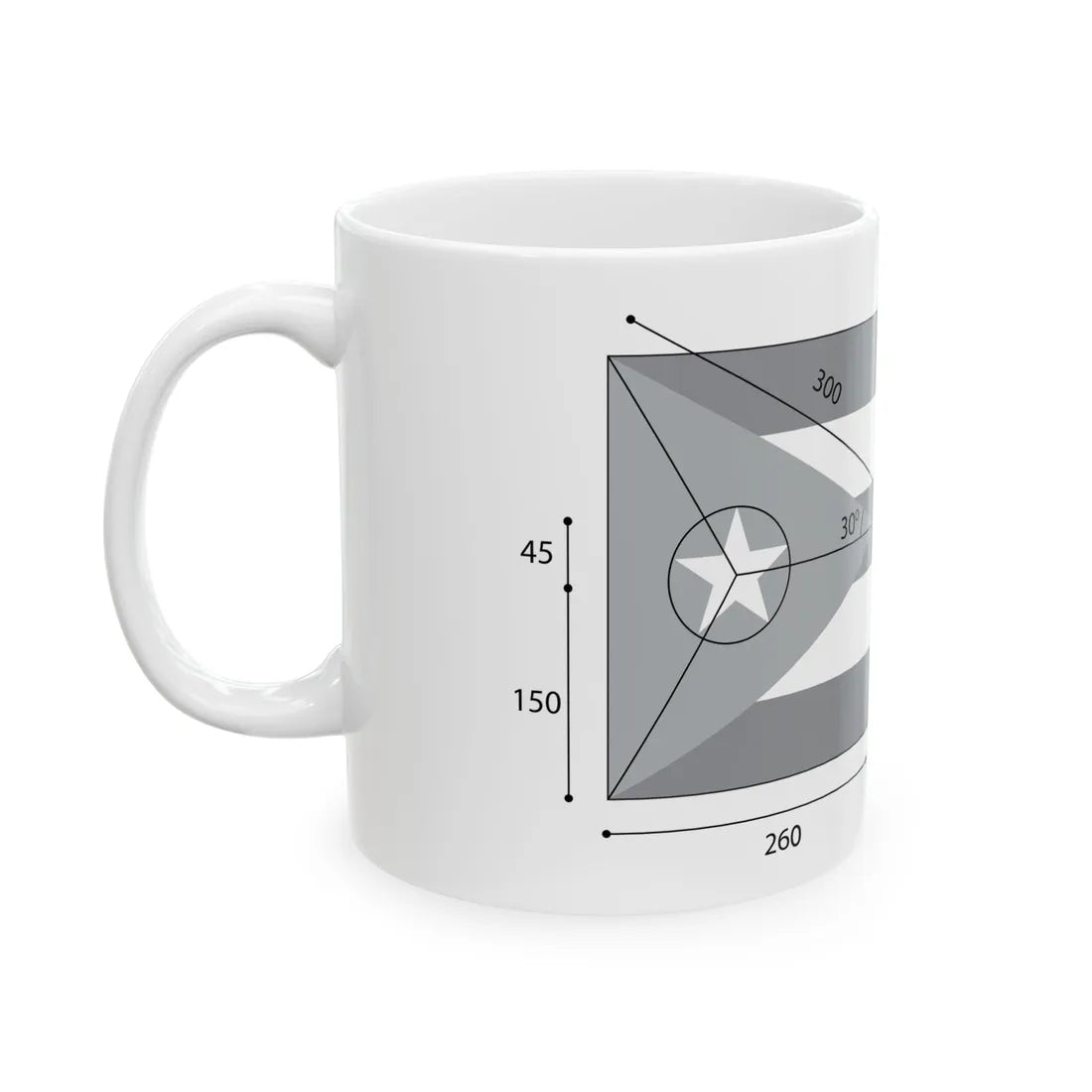 Construction du drapeau cubain (Cuba) White Coffee Mug - Go Mug Yourself