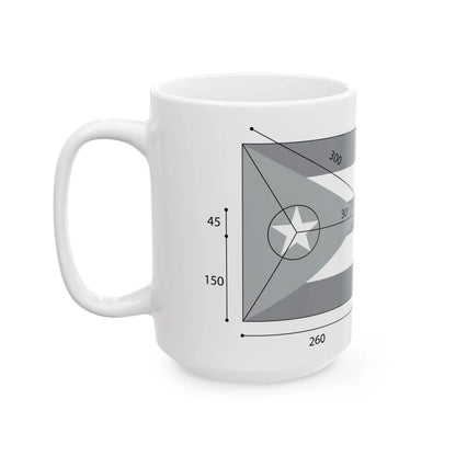 Construction du drapeau cubain (Cuba) White Coffee Mug - Go Mug Yourself
