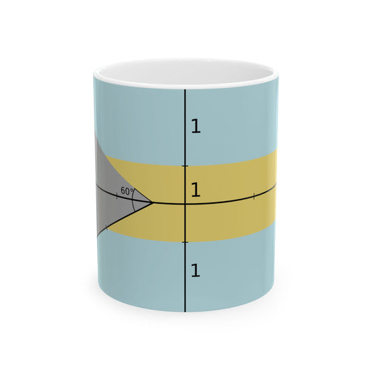 Construction sheet of Bahamas flag (Bahamas) White Coffee Mug-11oz-Go Mug Yourself