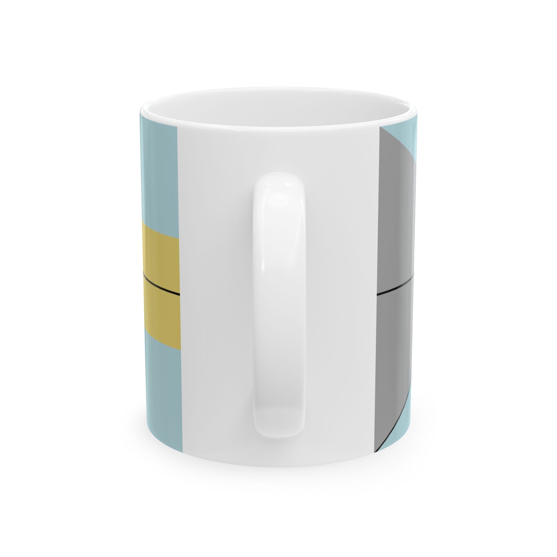 Construction sheet of Bahamas flag (Bahamas) White Coffee Mug-Go Mug Yourself