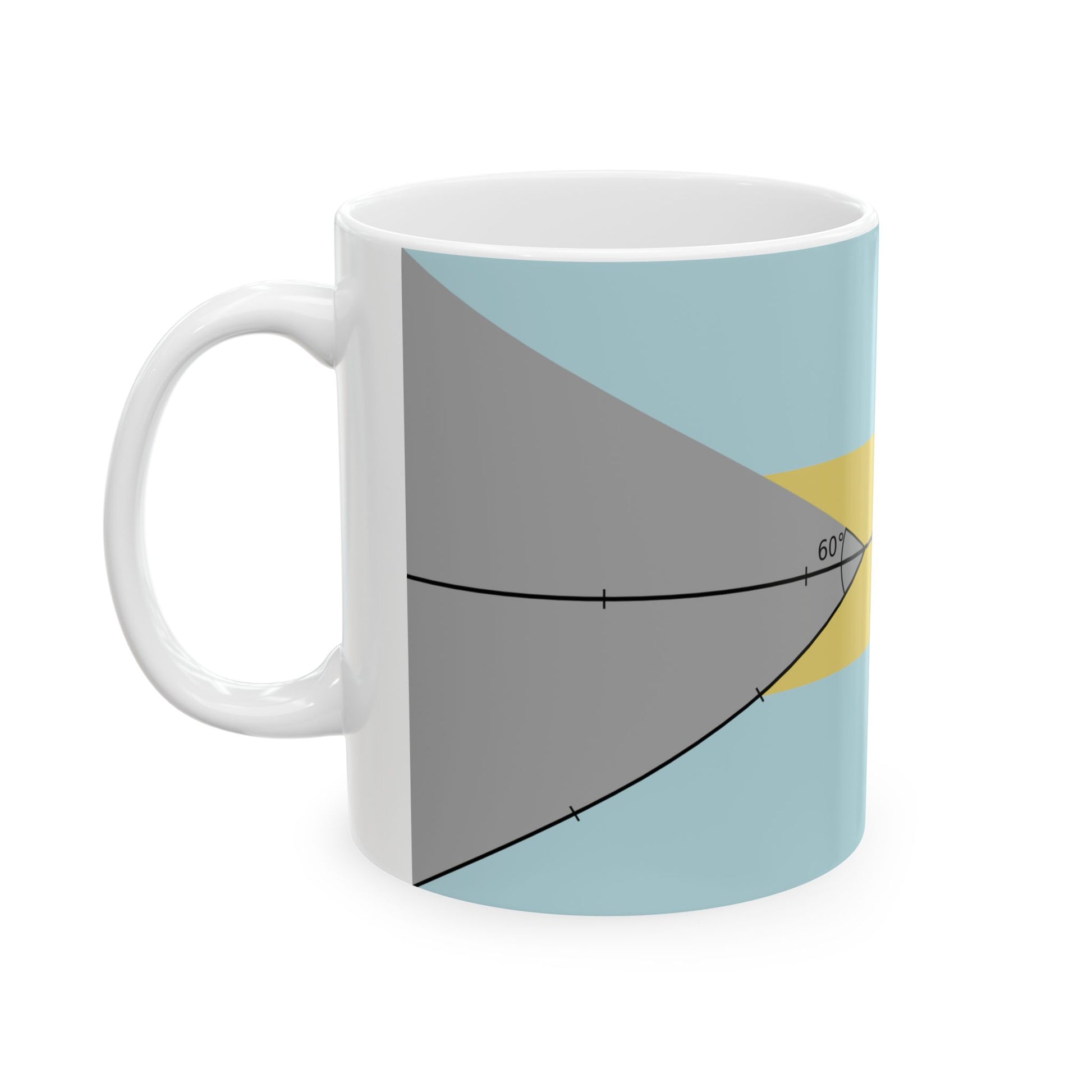 Construction sheet of Bahamas flag (Bahamas) White Coffee Mug-Go Mug Yourself