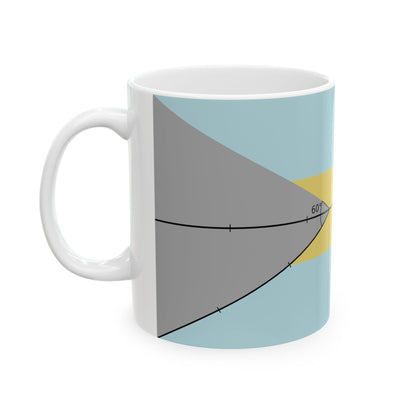 Construction sheet of Bahamas flag (Bahamas) White Coffee Mug-Go Mug Yourself