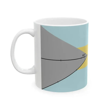 Construction sheet of Bahamas flag (Bahamas) White Coffee Mug - Go Mug Yourself