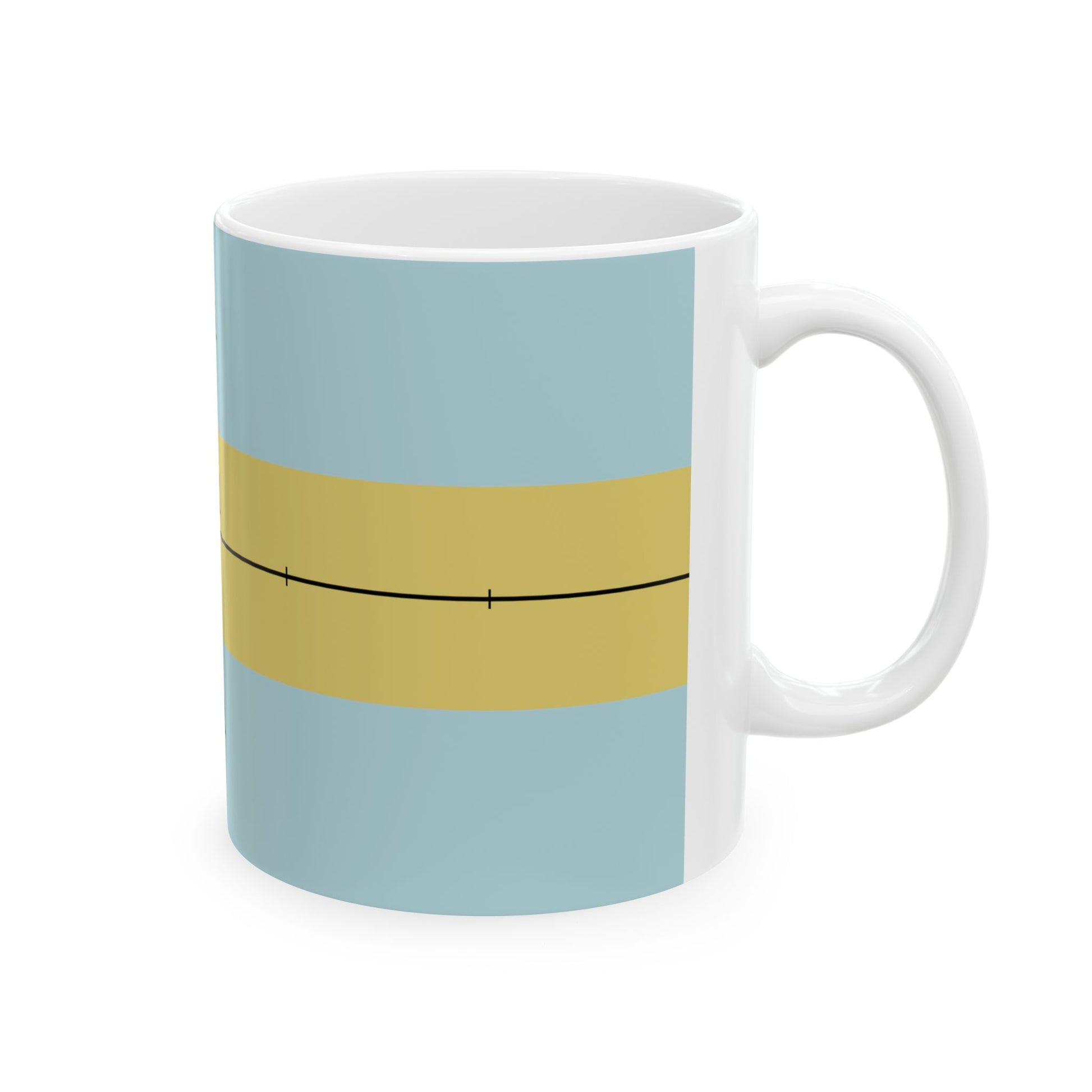 Construction sheet of Bahamas flag (Bahamas) White Coffee Mug-Go Mug Yourself
