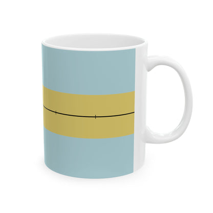 Construction sheet of Bahamas flag (Bahamas) White Coffee Mug-Go Mug Yourself