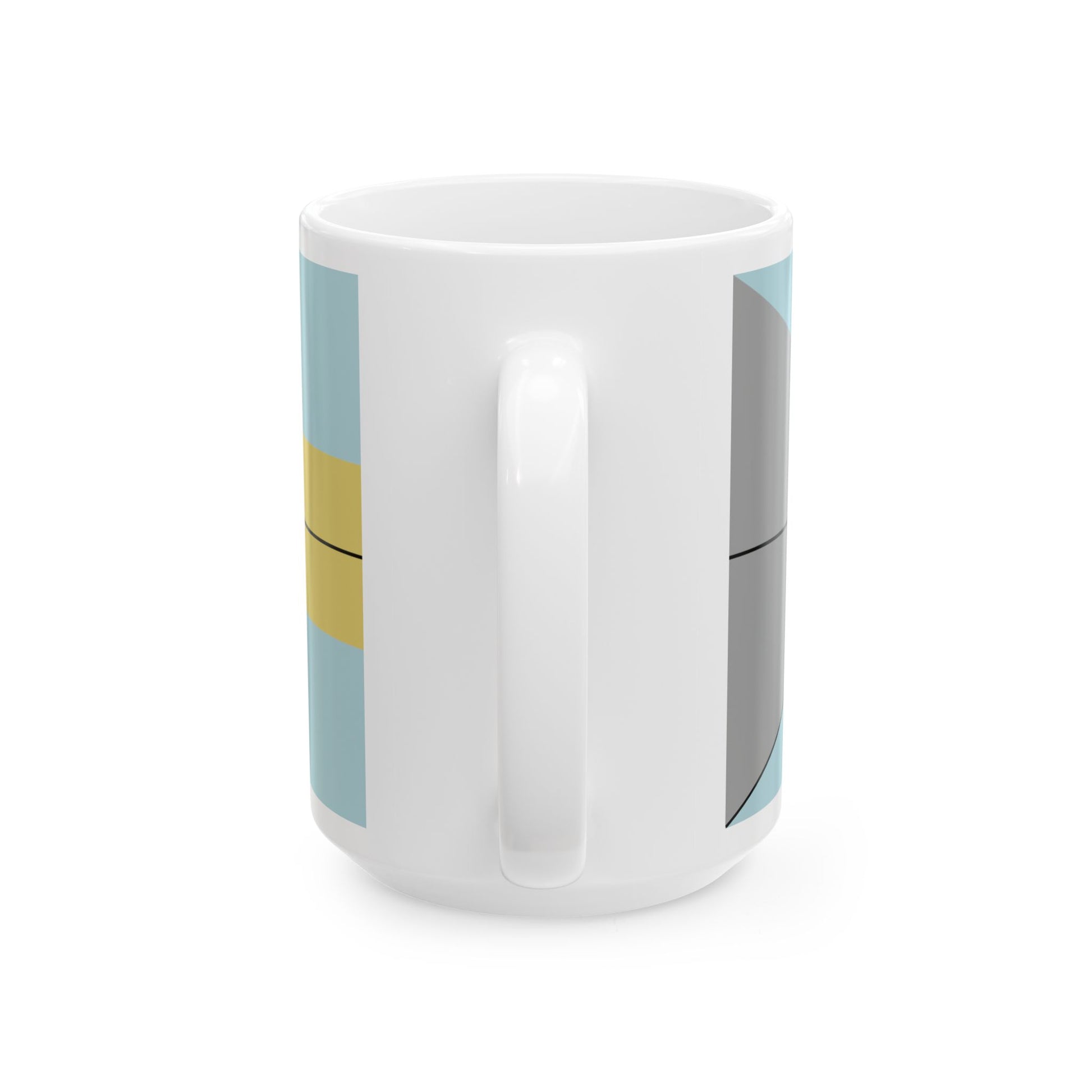 Construction sheet of Bahamas flag (Bahamas) White Coffee Mug-Go Mug Yourself