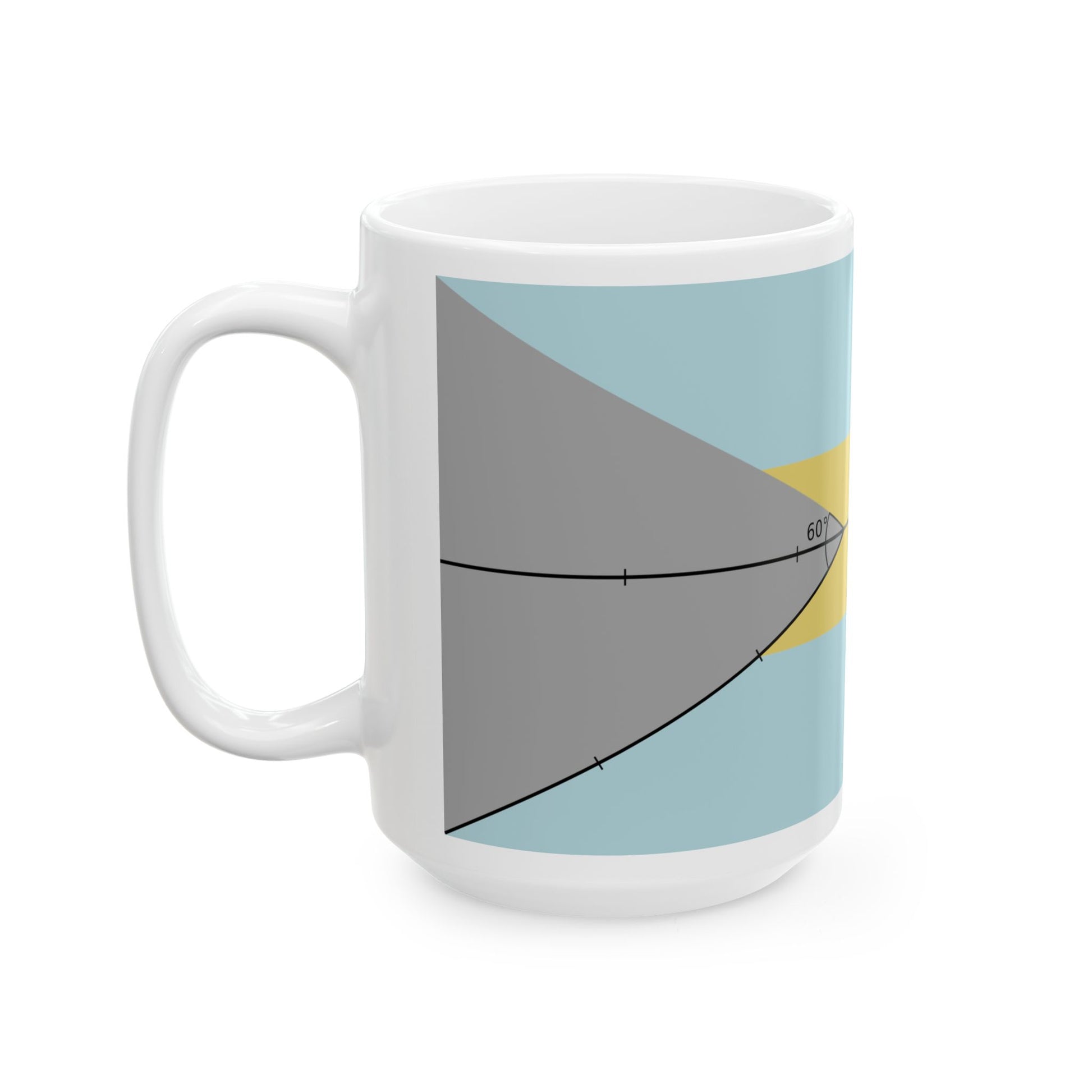 Construction sheet of Bahamas flag (Bahamas) White Coffee Mug-Go Mug Yourself