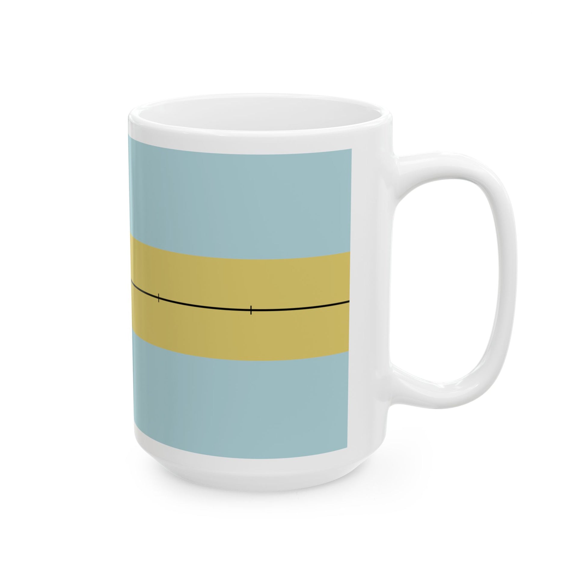 Construction sheet of Bahamas flag (Bahamas) White Coffee Mug-Go Mug Yourself