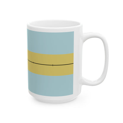 Construction sheet of Bahamas flag (Bahamas) White Coffee Mug-Go Mug Yourself