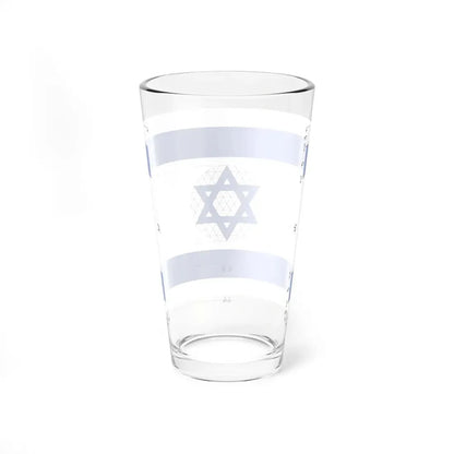 Construction sheet of Flag of Israel Equilateral Magen David (Israel) Pint Glass 16oz - Go Mug Yourself