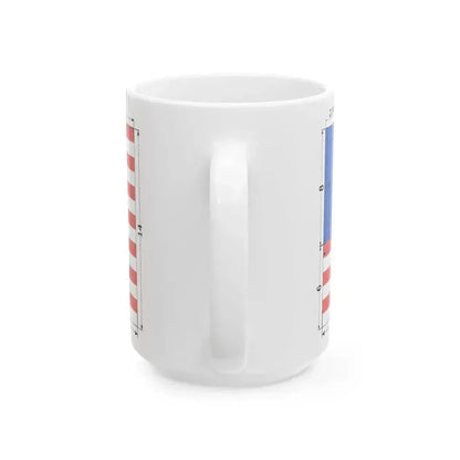 Construction sheet of Flag of Malaysia (Malaysia) White Coffee Mug - Go Mug Yourself