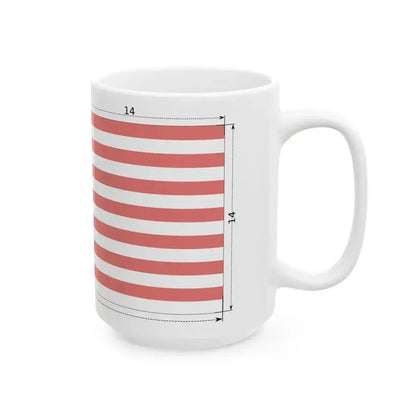 Construction sheet of Flag of Malaysia (Malaysia) White Coffee Mug - Go Mug Yourself