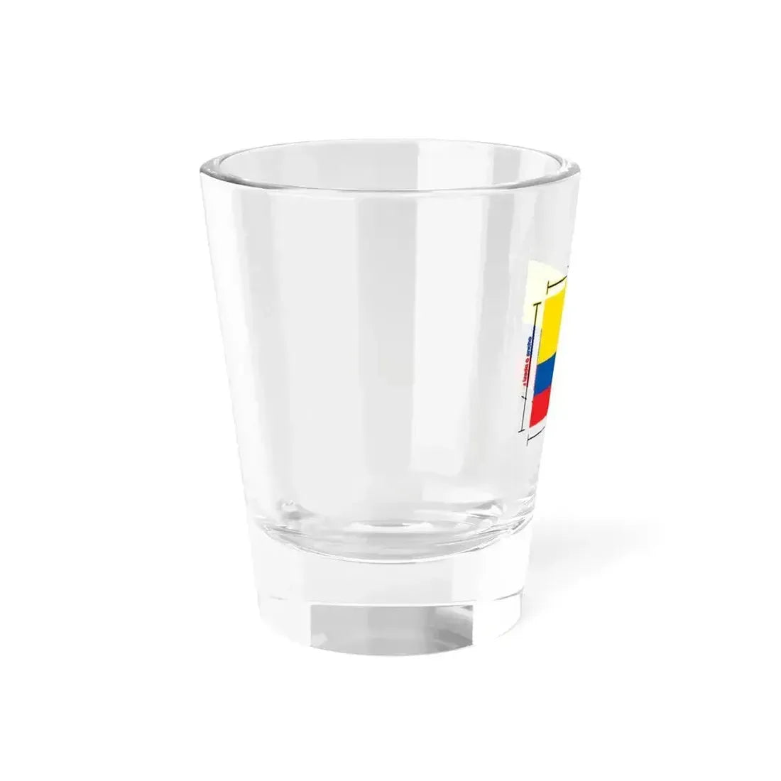 Construction sheet of the Ecuador flag es (Ecuador) Shot Glass 1.5oz - Go Mug Yourself