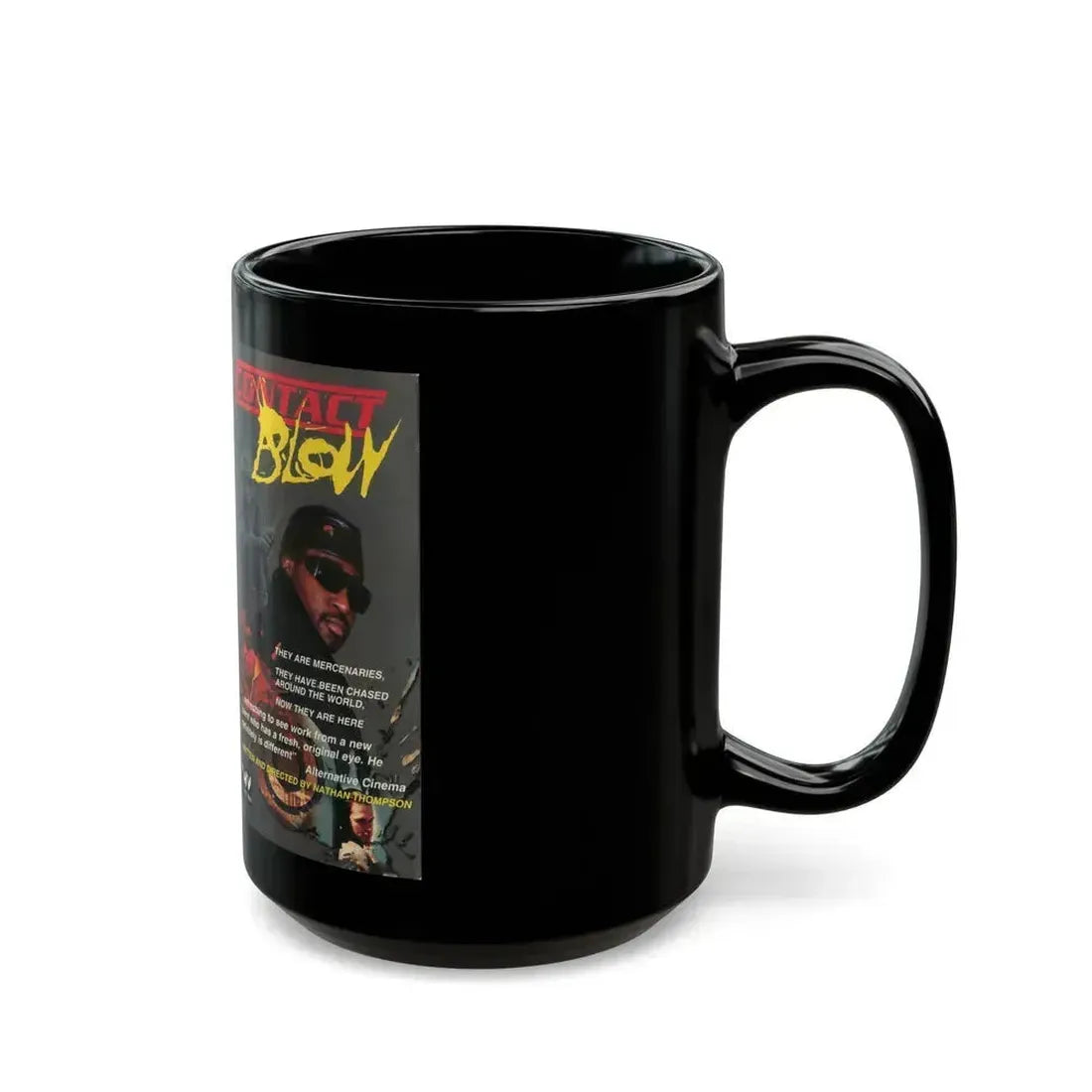 CONTACT BLOW (VHS COVER) - Black Coffee Mug - Go Mug Yourself