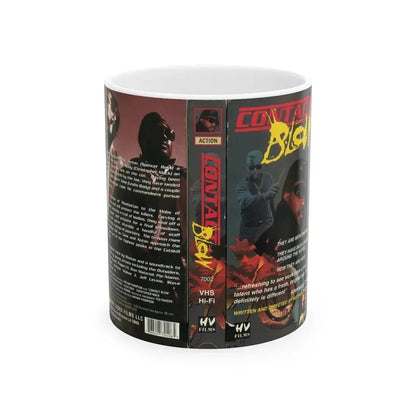 CONTACT BLOW (VHS COVER) - White Coffee Mug 11oz - Go Mug Yourself