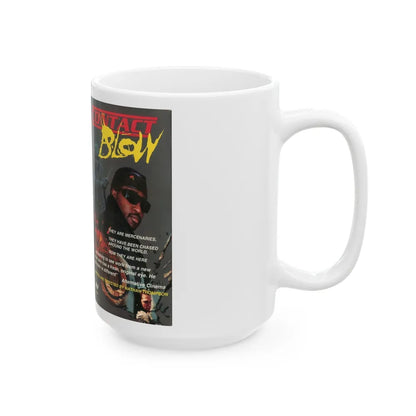 CONTACT BLOW (VHS COVER) - White Coffee Mug-Go Mug Yourself