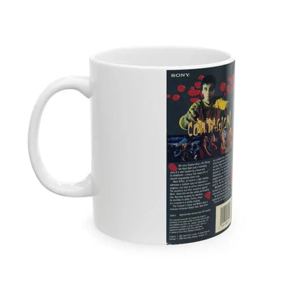 CONTAGION (VHS COVER) - White Coffee Mug - Go Mug Yourself