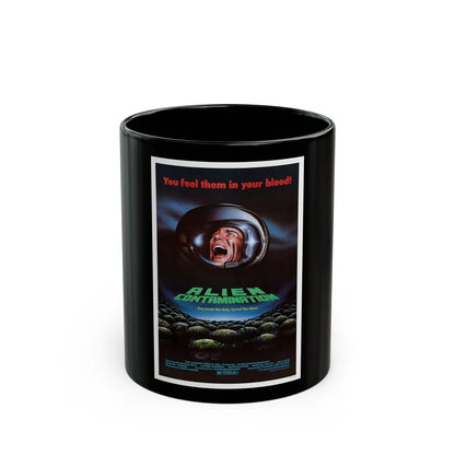 CONTAMINATION 1980 Movie Poster - Black Coffee Mug-11oz-Go Mug Yourself