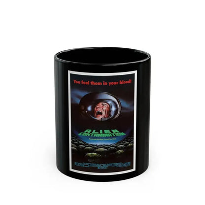 CONTAMINATION 1980 Movie Poster - Black Coffee Mug 11oz - Go Mug Yourself