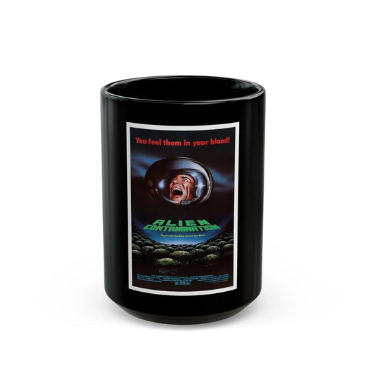 CONTAMINATION 1980 Movie Poster - Black Coffee Mug-15oz-Go Mug Yourself