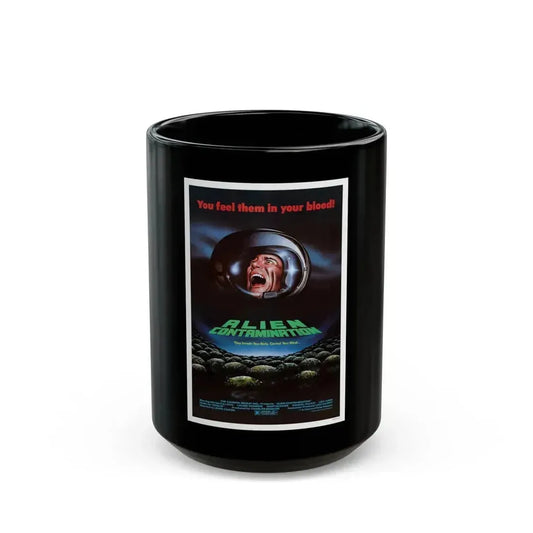 CONTAMINATION 1980 Movie Poster - Black Coffee Mug 15oz - Go Mug Yourself