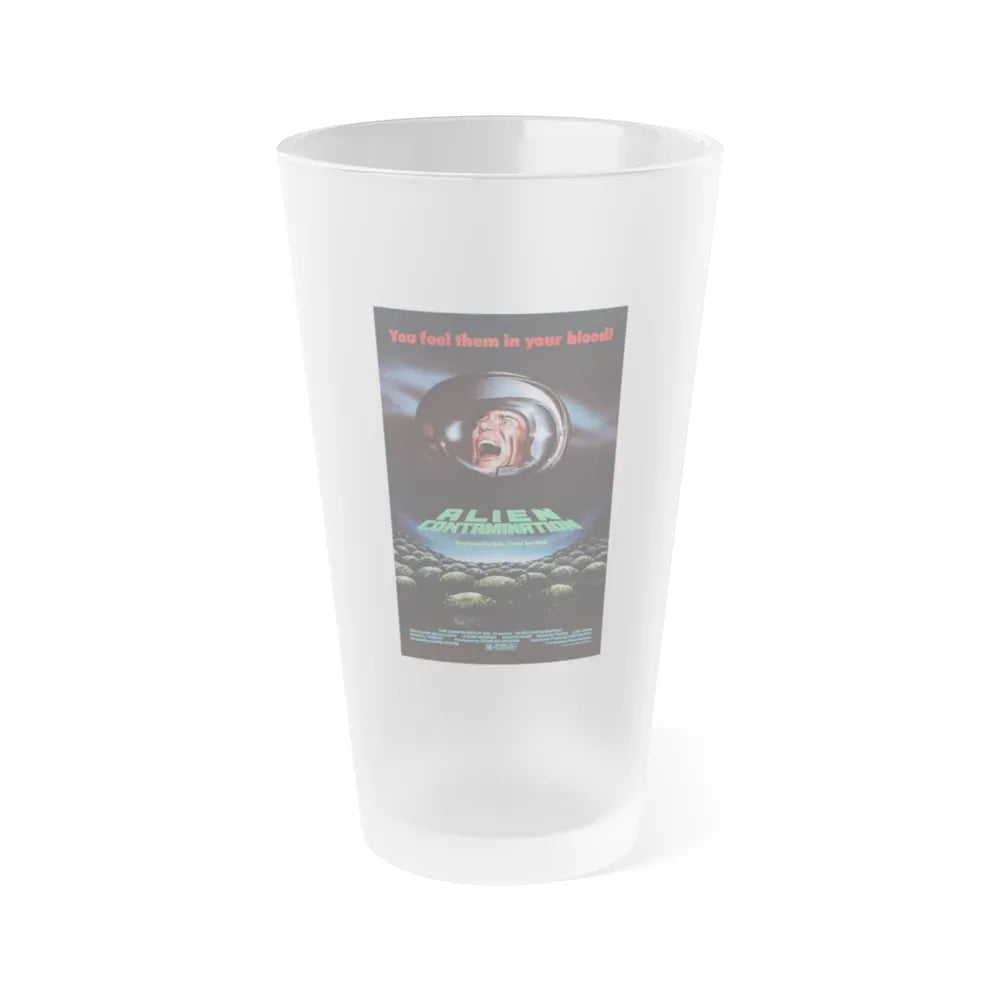 CONTAMINATION 1980 Movie Poster - Frosted Pint Glass 16oz-16oz-Frosted-Go Mug Yourself