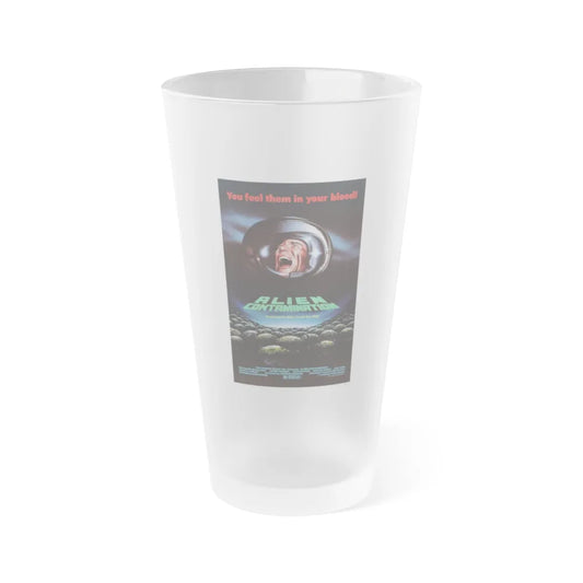 CONTAMINATION 1980 Movie Poster - Frosted Pint Glass 16oz-16oz-Frosted-Go Mug Yourself