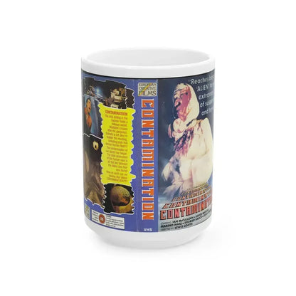 CONTAMINATION (VHS COVER) - White Coffee Mug 15oz - Go Mug Yourself
