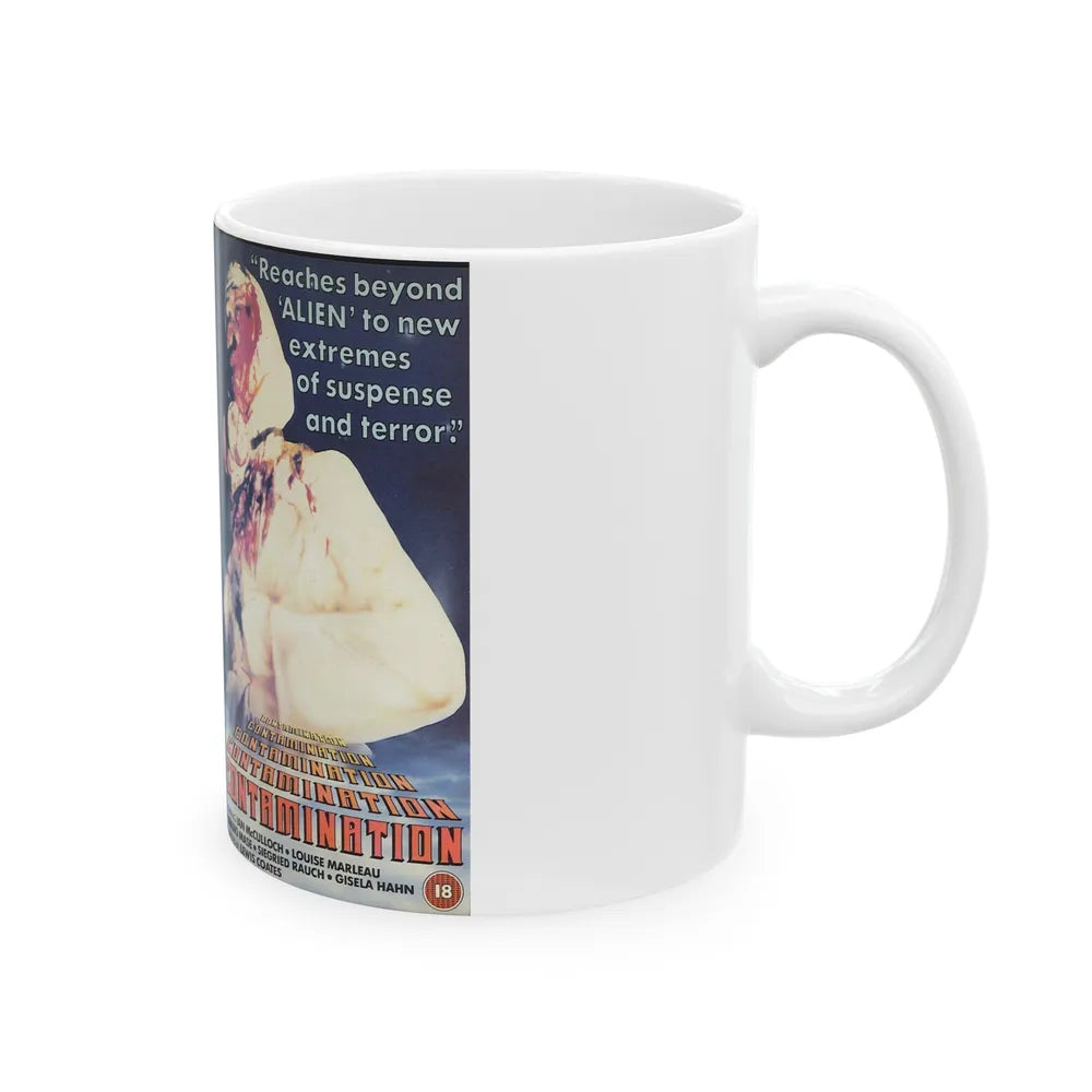 CONTAMINATION (VHS COVER) - White Coffee Mug-Go Mug Yourself