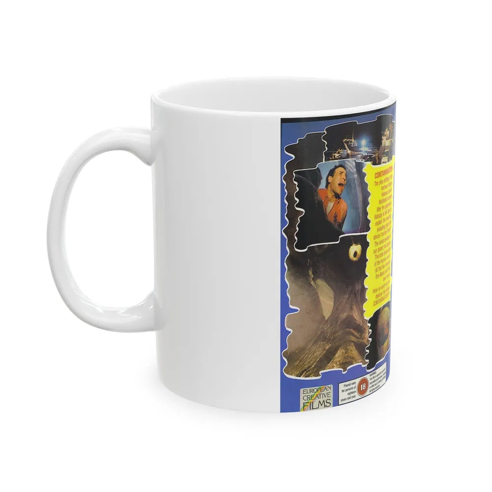 CONTAMINATION (VHS COVER) - White Coffee Mug-Go Mug Yourself