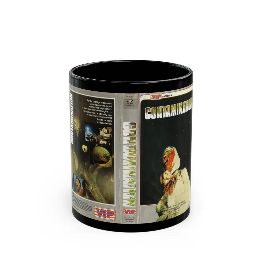 CONTAMINATION VIP (VHS COVER) - Black Coffee Mug-11oz-Go Mug Yourself