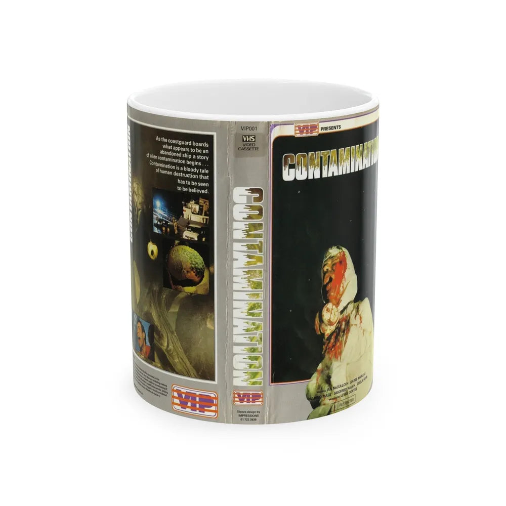 CONTAMINATION VIP (VHS COVER) - White Coffee Mug-11oz-Go Mug Yourself