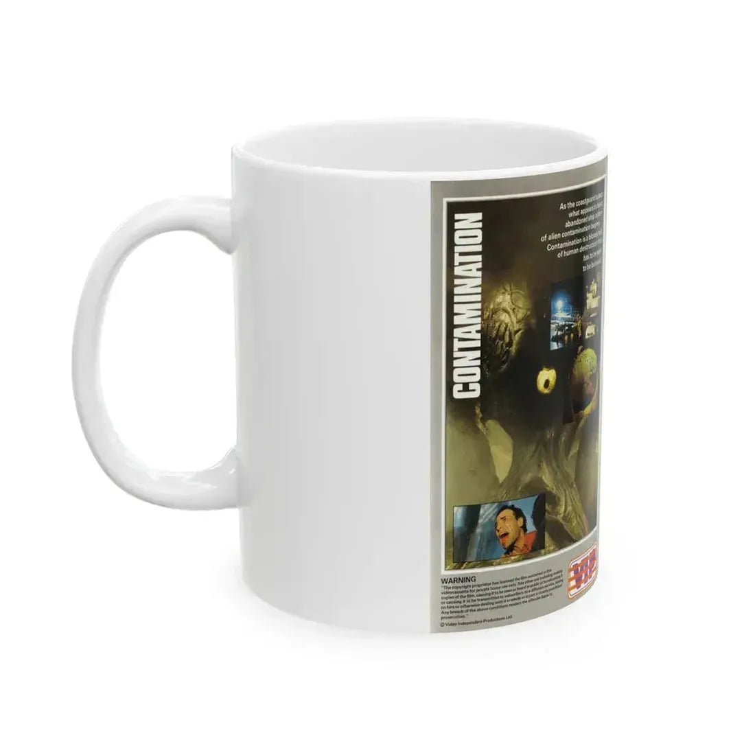 CONTAMINATION VIP (VHS COVER) - White Coffee Mug - Go Mug Yourself
