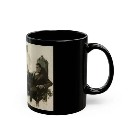 Contemplation, story illustration, 1925 - Black Coffee Mug - Go Mug Yourself