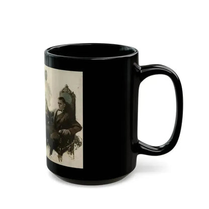 Contemplation, story illustration, 1925 - Black Coffee Mug - Go Mug Yourself