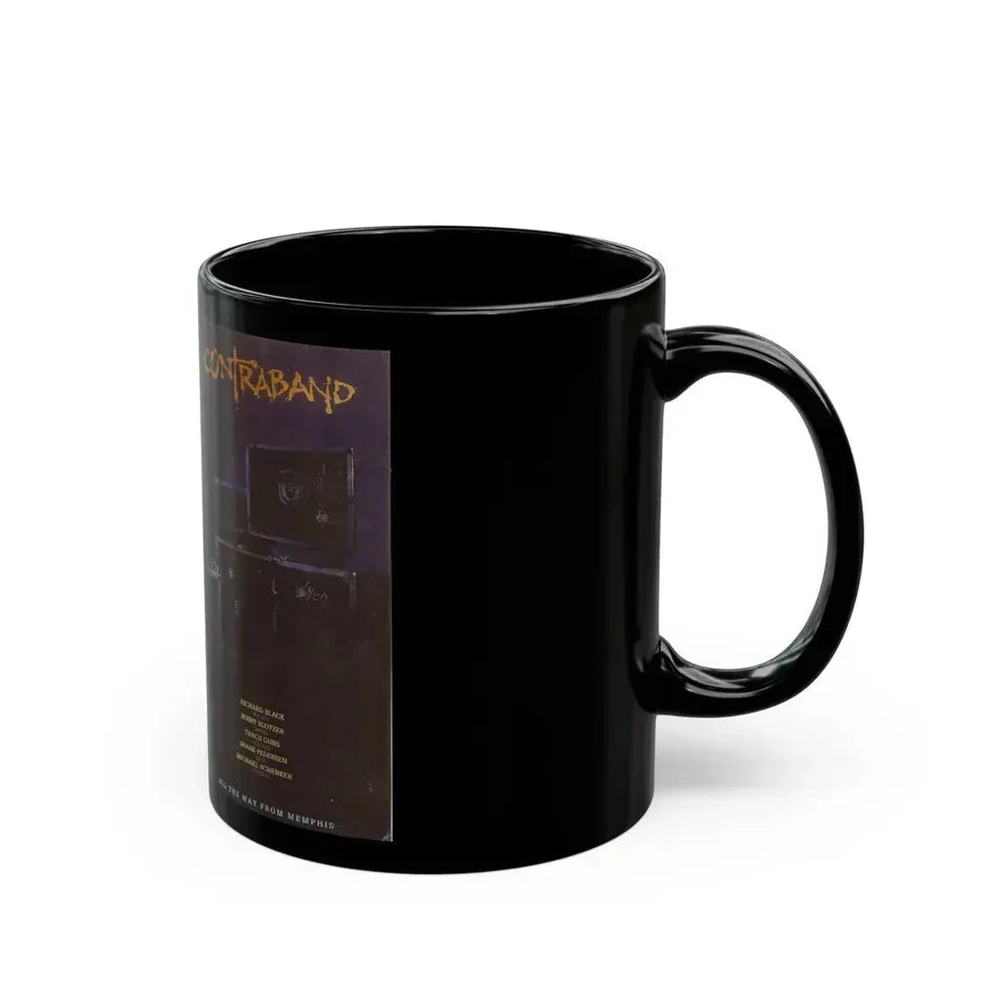 CONTRABAND ALL THE WAY FROM MEMPHIS (VHS COVER) - Black Coffee Mug - Go Mug Yourself