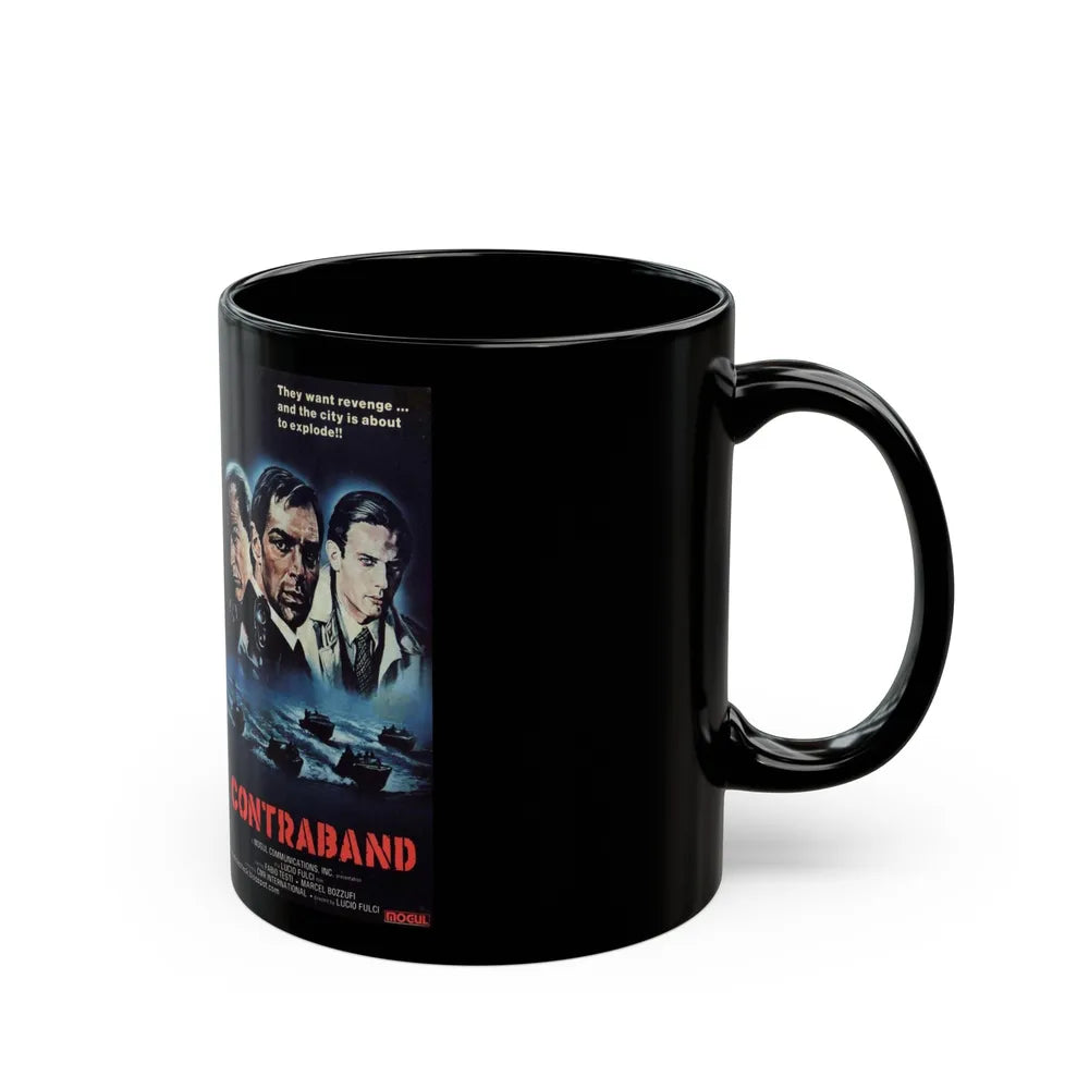 CONTRABAND (VHS COVER) - Black Coffee Mug-Go Mug Yourself