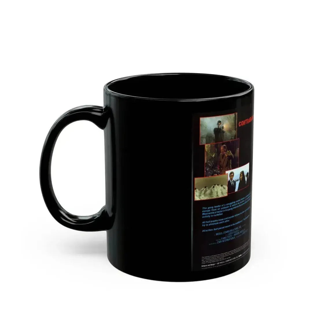 CONTRABAND (VHS COVER) - Black Coffee Mug - Go Mug Yourself