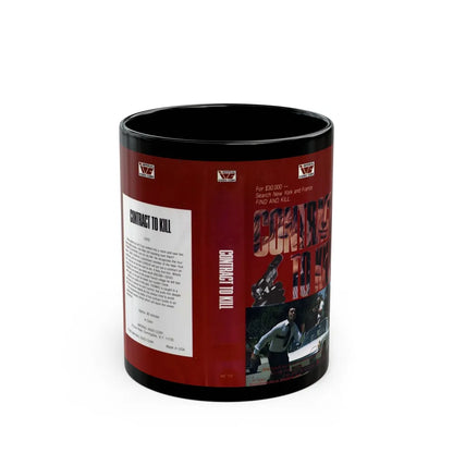 CONTRACT TO KILL (VHS COVER) - Black Coffee Mug-11oz-Go Mug Yourself