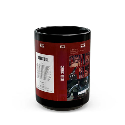 CONTRACT TO KILL (VHS COVER) - Black Coffee Mug-15oz-Go Mug Yourself