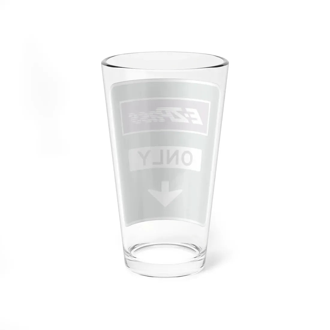 Conventional Toll Plaza Advance Sign 1 (Delaware) (Road Sign) Pint Glass 16oz - Go Mug Yourself