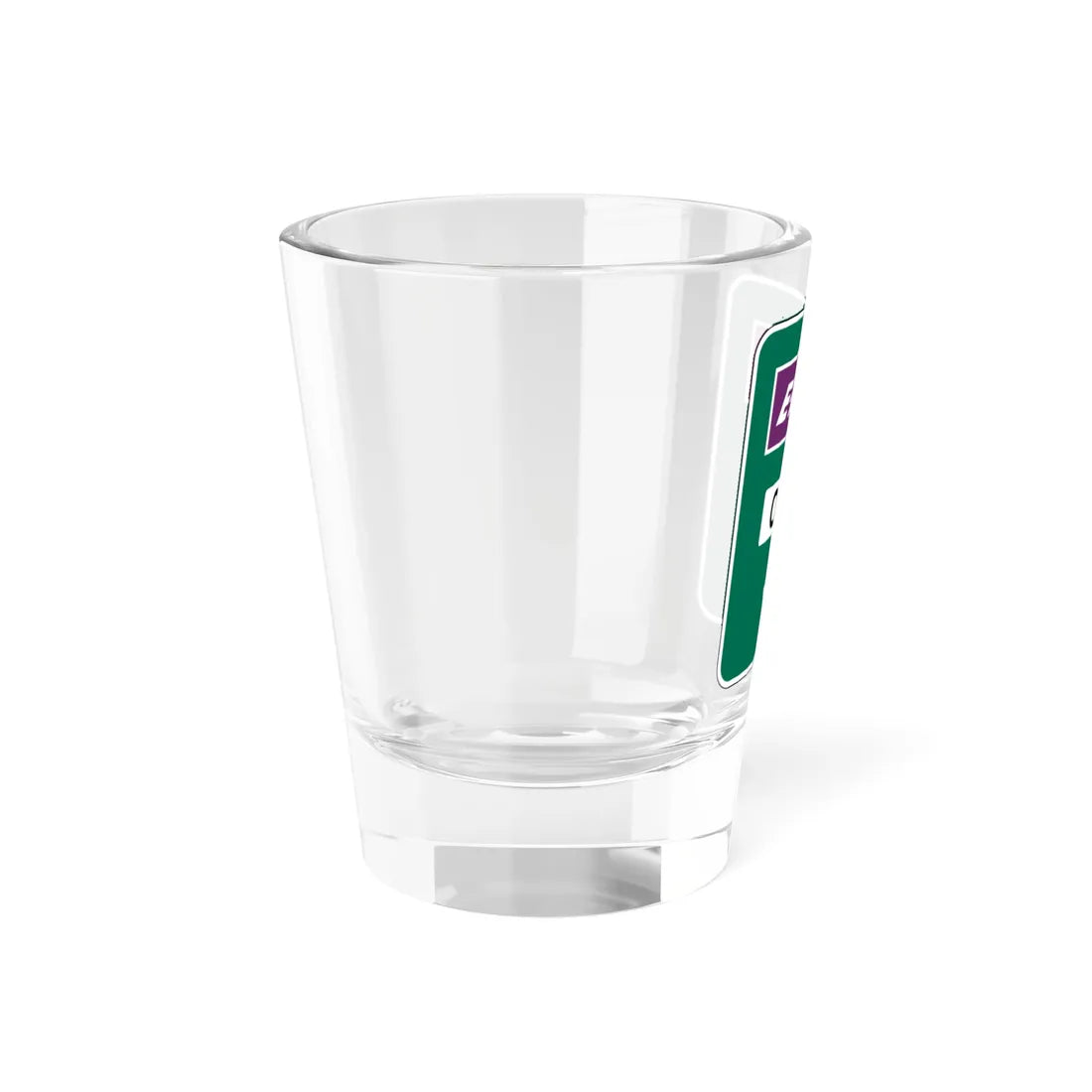 Conventional Toll Plaza Advance Sign 1 (Maryland) (Road Sign) Shot Glass 1.5oz - Go Mug Yourself